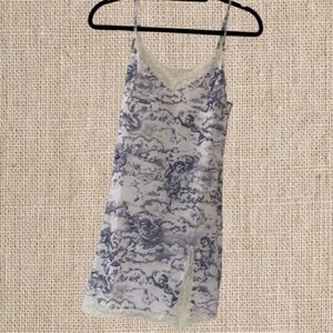 Angel print mini dress​